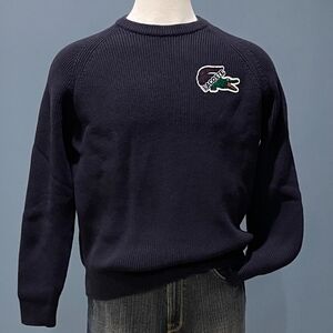 MADE IN FRANCE LACOSTE CROCODILE SWEATER 100% WOOL